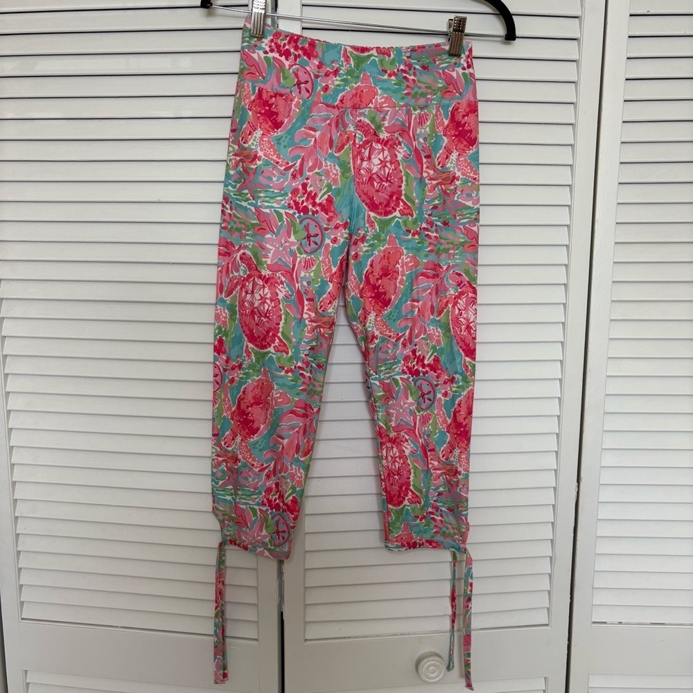 Charlie Paige Floral Print Pants - Pink, Green, White